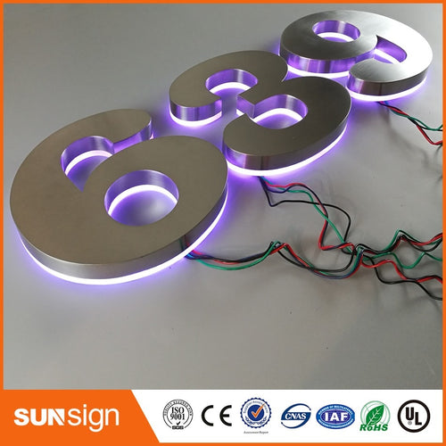 Make LED house numbers for hotel